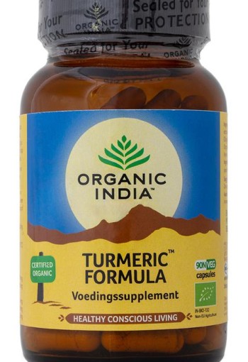 Organic India Turmeric formule kurkuma bio (90 Capsules)