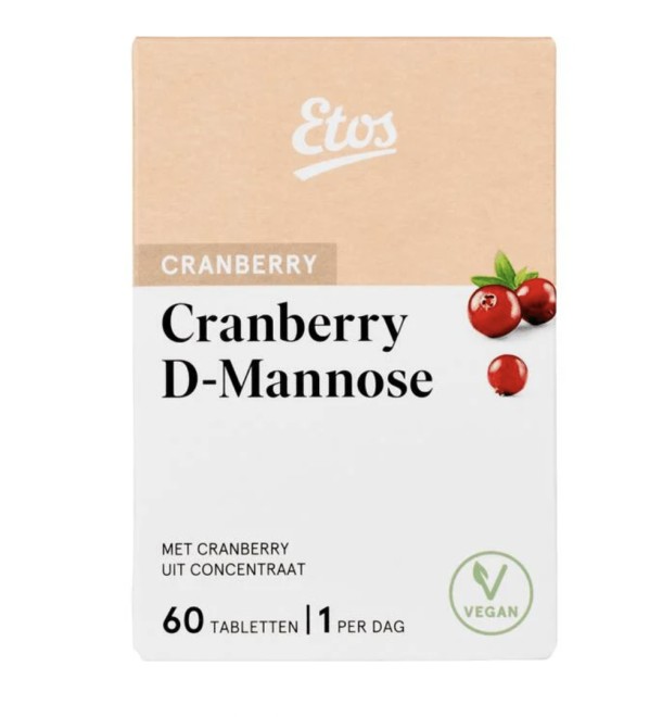 Etos Cranberry D-Mannose Capsules 60 stuks