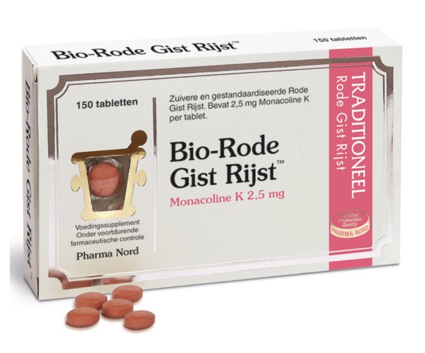 Pharma Nord BioActive Rode Gist Rijst Tabletten 150 stuks
