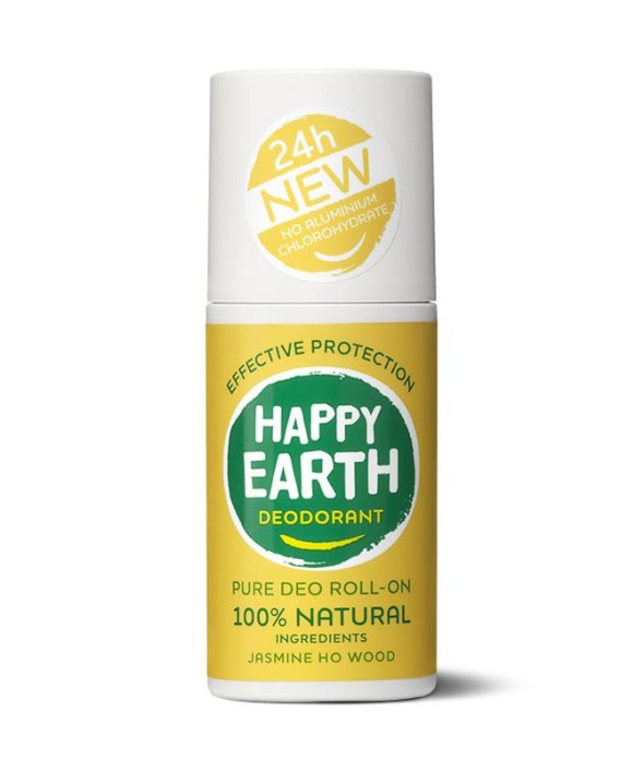 Happy Earth Deodorant roll on jasmine ho wood (75 Milliliter)