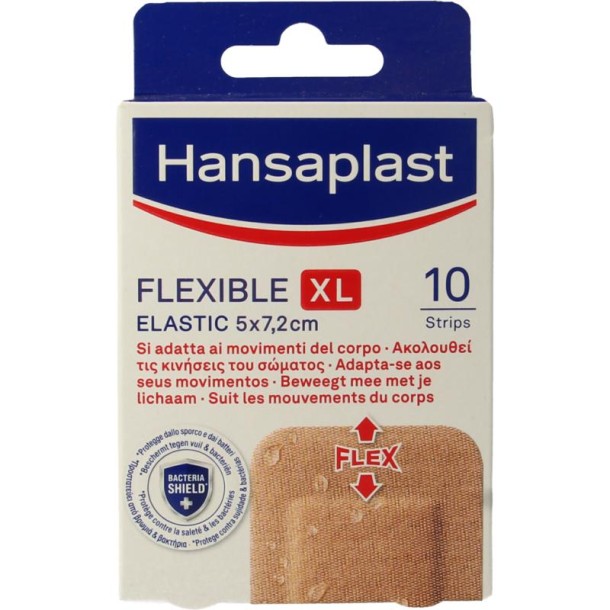 Hansaplast Flexible XL 5 x 7.2cm (10 Stuks)