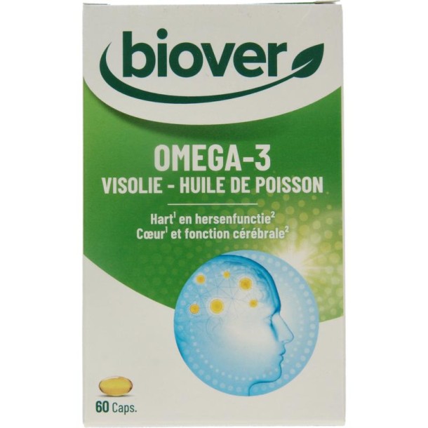 Biover Omega 3 visolie (60 Capsules)