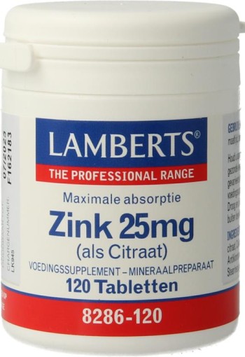 Lamberts Zink citraat 25mg (120 Tabletten)
