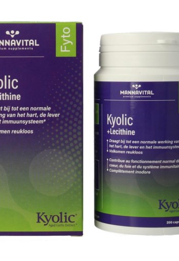 Mannavital Kyolic + lecithine (200 Capsules)