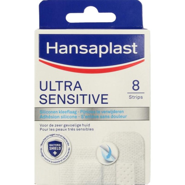 Hansaplast Pleisters ultra sensitive (8 Stuks)