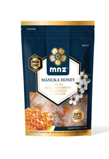 Manuka New Zealand Manuka honing MGO 100+ pastilles (120 Gram)