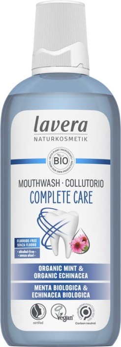 Lavera Mondwater complete care fluoridevrij bio (400 Milliliter)