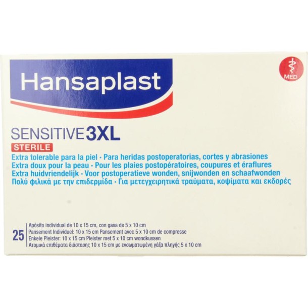 Hansaplast Sensitive 3xl (25 Stuks)