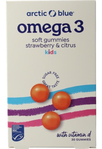 Arctic Blue Omega 3 gummies DHA, EPA en vitamine D (30 Gummies)