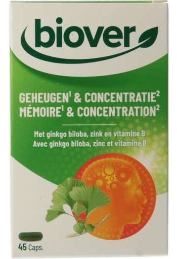Biover Geheugen & concentratie (45 Capsules)