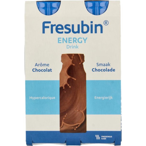 Fresubin Energy drink chocolade 200ml (4 Stuks)