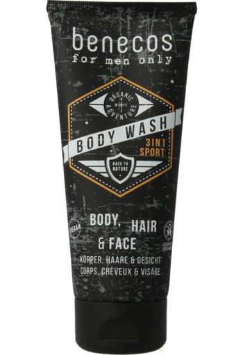 Benecos For men only body wash 3-in-1 (200 Milliliter)