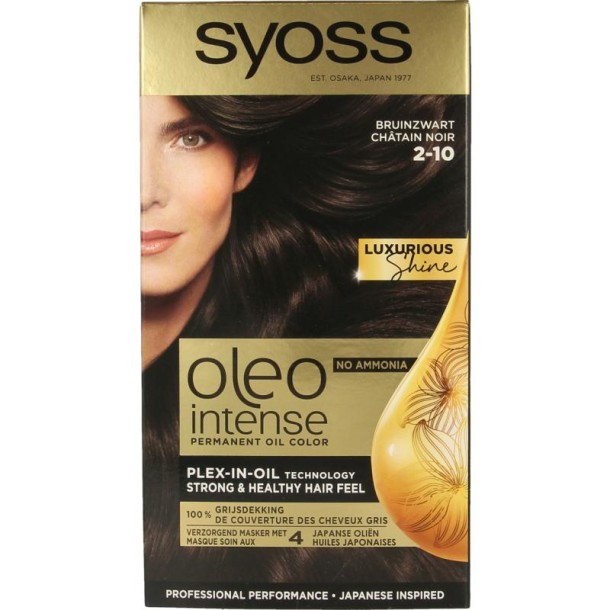 Syoss Color Oleo Intense 2-10 bruinzwart haarverf (1 set)