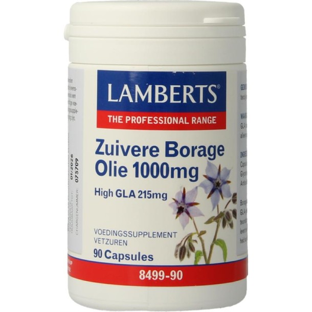 Lamberts Borageolie starflower 1000mg (90 Vegetarische capsules)