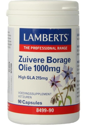Lamberts Borageolie starflower 1000mg (90 Vegetarische capsules)
