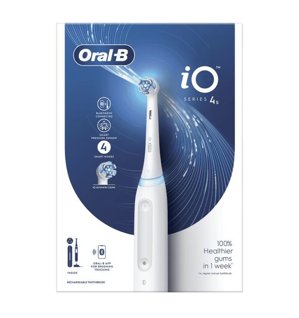 Oral-B iO 4S zwart Elektrische Tandenborstel By Braun
