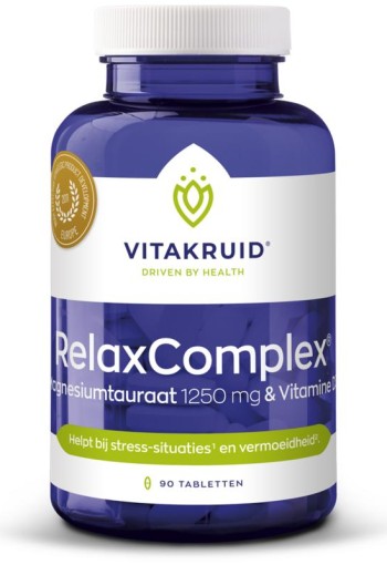 Vitakruid RelaxComplex 1250 mg magnesiumtauraat & D3 (90 Tabletten)