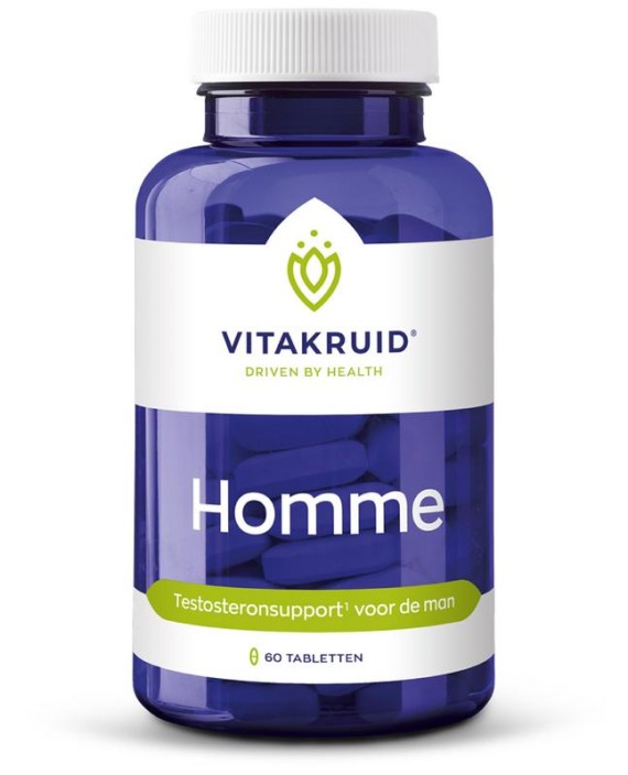 Vitakruid Homme testosteronsupport voor de man (60 Tabletten)