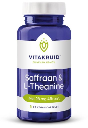 Vitakruid Saffraan 28mg (Affron) & L-Theanine (90 Vegetarische capsules)