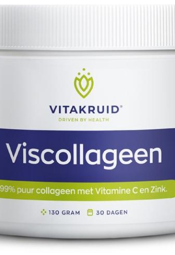 Vitakruid Pure viscollageen met C & zink (130 Gram)