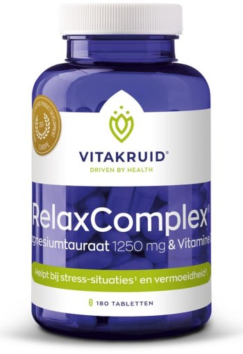 Vitakruid RelaxComplex 1250 mg magnesiumtauraat & D3 (180 Tabletten)