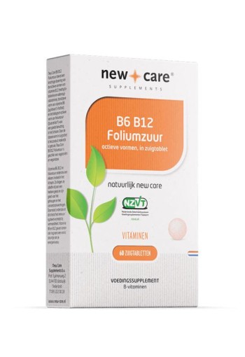 New Care B6 B12 Foliumzuur (60 Zuigtabletten)