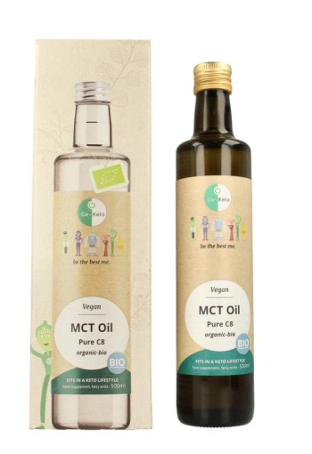 Go-Keto MCT olie C8 premium biologisch (500 Milliliter)