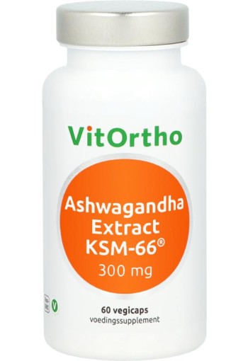 Vitortho Ashwagandha extract 300mg KSM-66 (60 Vegetarische capsules)