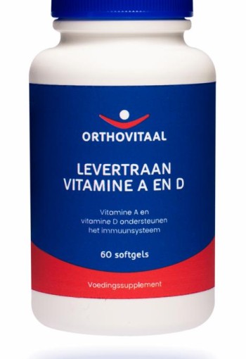 Orthovitaal Levertraan Vitamine A en D (60 Softgels)