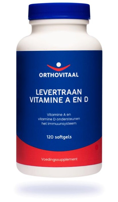 Orthovitaal Levertraan Vitamine A en D (120 Softgels)