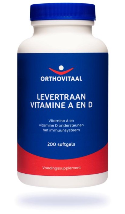 Orthovitaal Levertraan Vitamine A en D (200 Softgels)