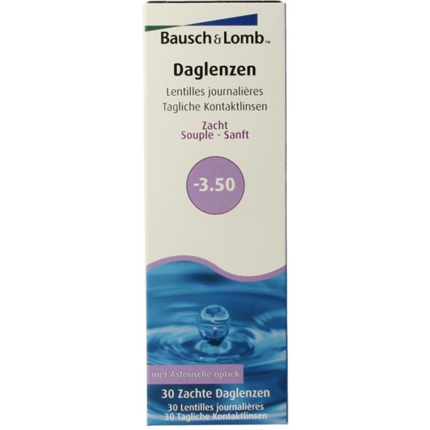 Bausch & Lomb Daglenzen -3.50 (30 Stuks)