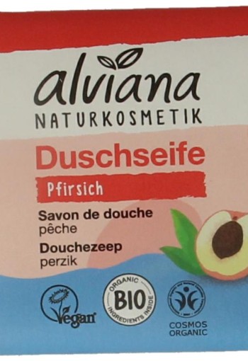 Alviana Douchezeep bodywash bar perzik (100 Gram)