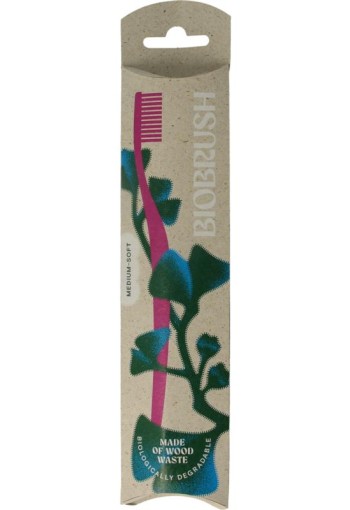 Biobrush Tandenborstel paars (1 Stuks)