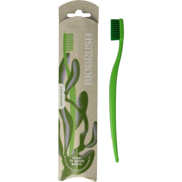 Biobrush Tandenborstel groen (1 Stuks)