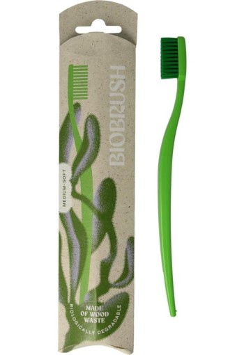 Biobrush Tandenborstel groen (1 Stuks)