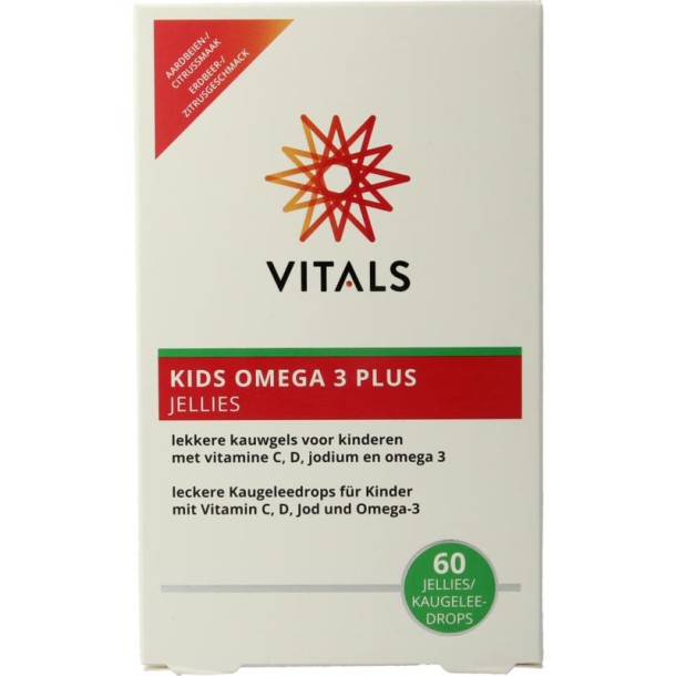 Vitals Kids omega 3 plus jellies (60 Stuks)
