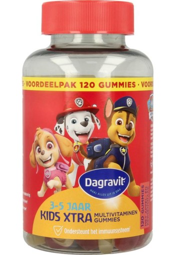 Dagravit Kids-xtra 3-5 jaar (120 Gummies)