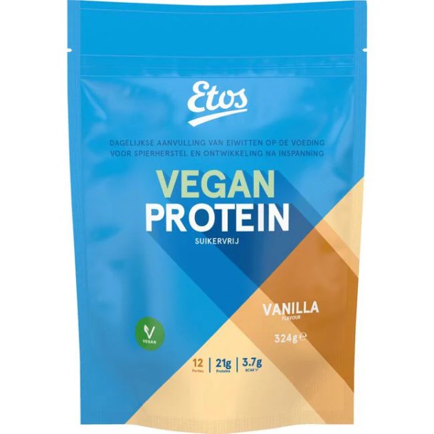 Etos Vegan Protein Eiwitpoeder Vanilla 324 GR
