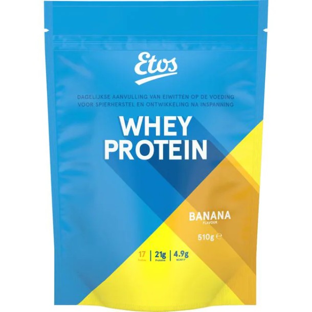 Etos Whey Protein Eiwitpoeder Banana 510 GR