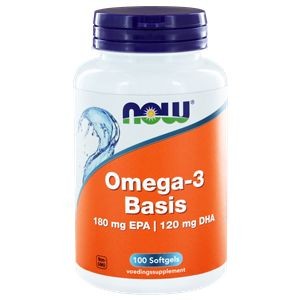 NOW Omega-3 Basis 180mg EPA 120mg DHA (100 Softgels)