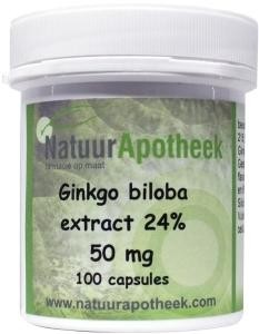 Natuurapotheek Ginkgo biloba 24% 50mg (100 Capsules)