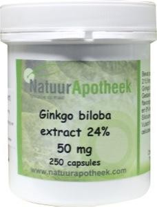 Natuurapotheek Ginkgo biloba 24% 50mg (250 Capsules)