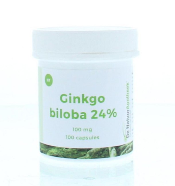 Natuurapotheek Ginkgo biloba 24% 100mg (100 Capsules)
