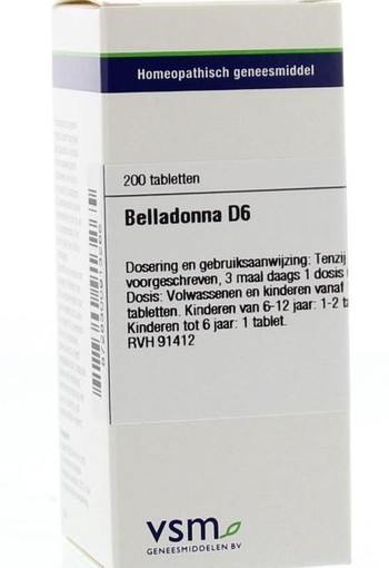 VSM Belladonna D6 (200 Tabletten)