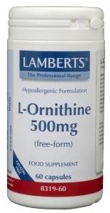 Lamberts L-Ornithine 500mg (60 Vegetarische capsules)
