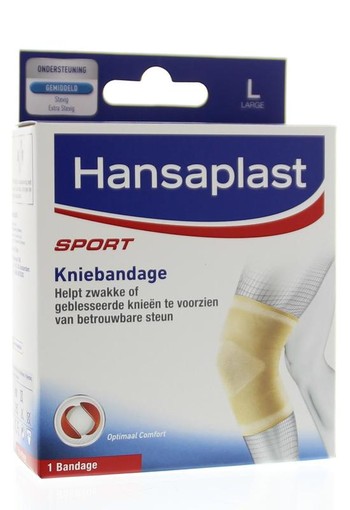 Hansaplast Sport kniebandage large (1 Stuks)