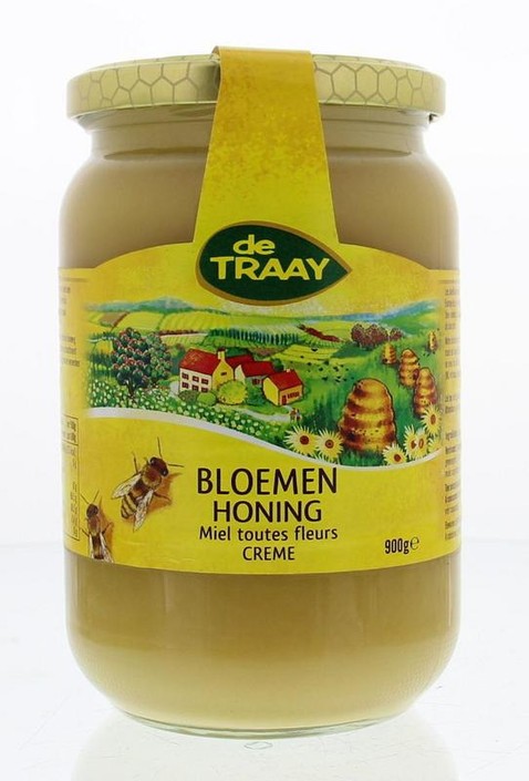 Traay Bloemenhoning creme (900 Gram)