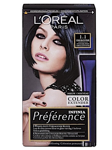 L'Oréal Paris Récital Préférence 1.1 Intens IJzig Zwart Haarkleuring