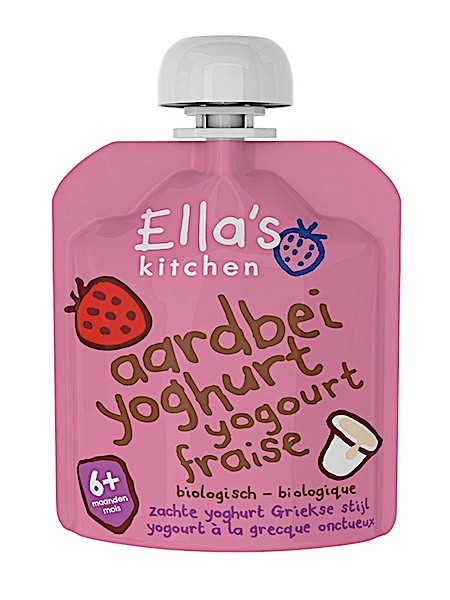ELLA'S KITCHEN Aardbeien yoghurt 100% biologische aardbeien yoghurt